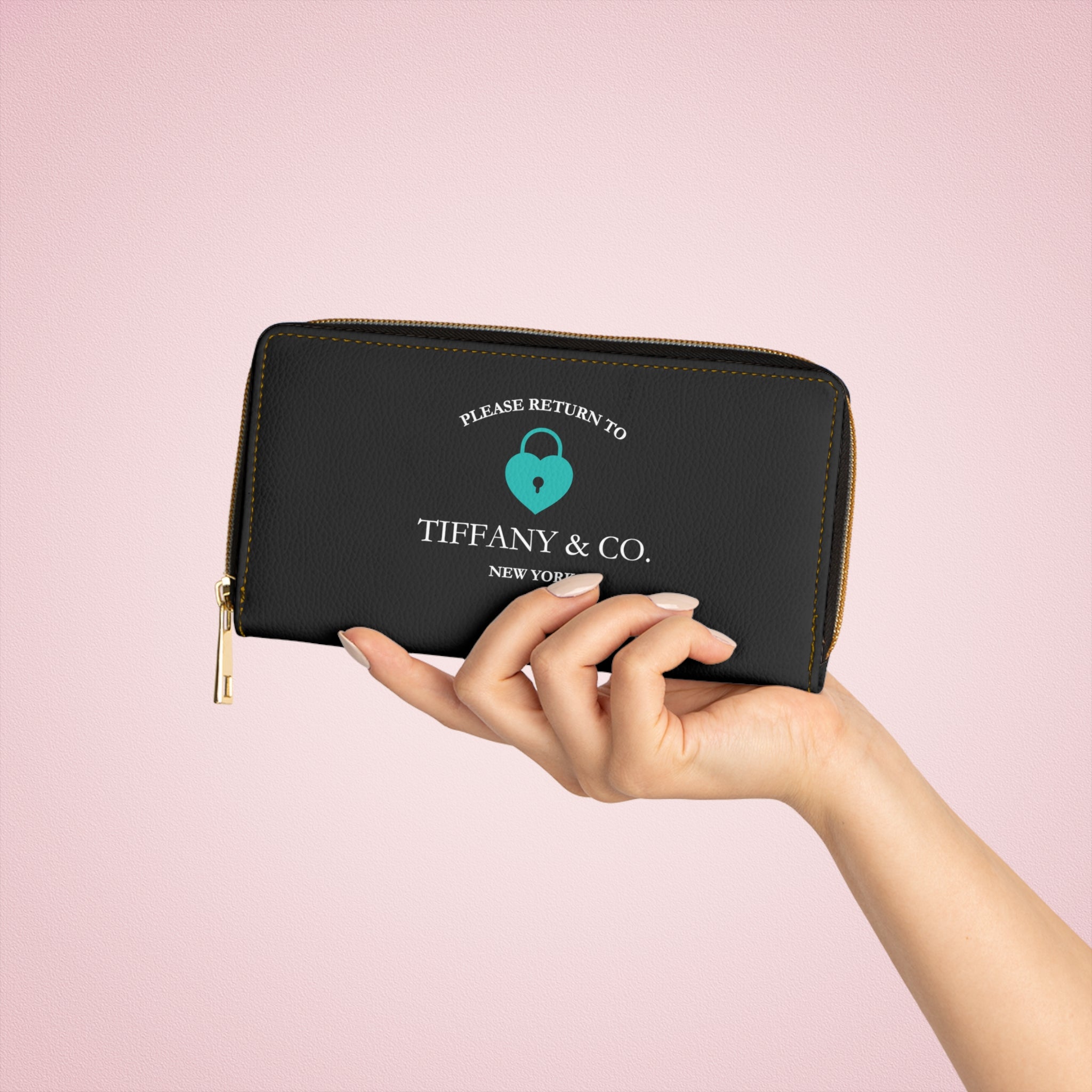 Tiffany and Co. (Lock) Designer inspired Ladies Wallet, Zipper Pouch, Coin Purse, Zippered Wallet, Cute Purse Accessories  The Middle Aged Groove