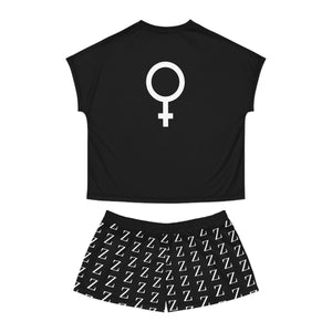  PRETTY lazy Women's Two Piece Shorts Pyjama Set in black, Women's Pyjamas, Bridal PJs Pyjamas