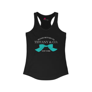 Please Return to Tiffany & Co. (Lock) Women's Ideal Racerback Tank Tank Top  The Middle Aged Groove