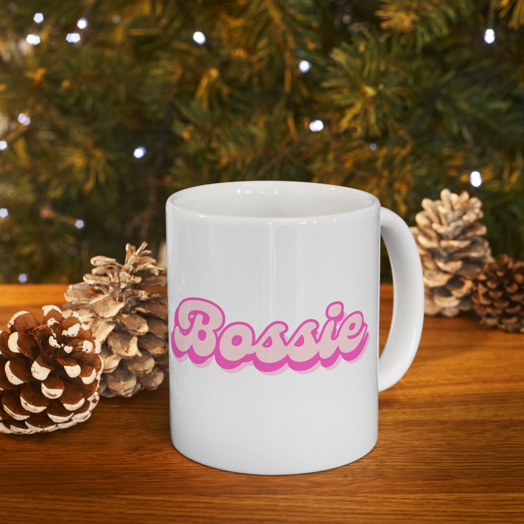  Bossie (Barbie) Funny Female Empowerment White 11oz Coffee Mug, Coffee Mug for Her, Gift For Her Mug