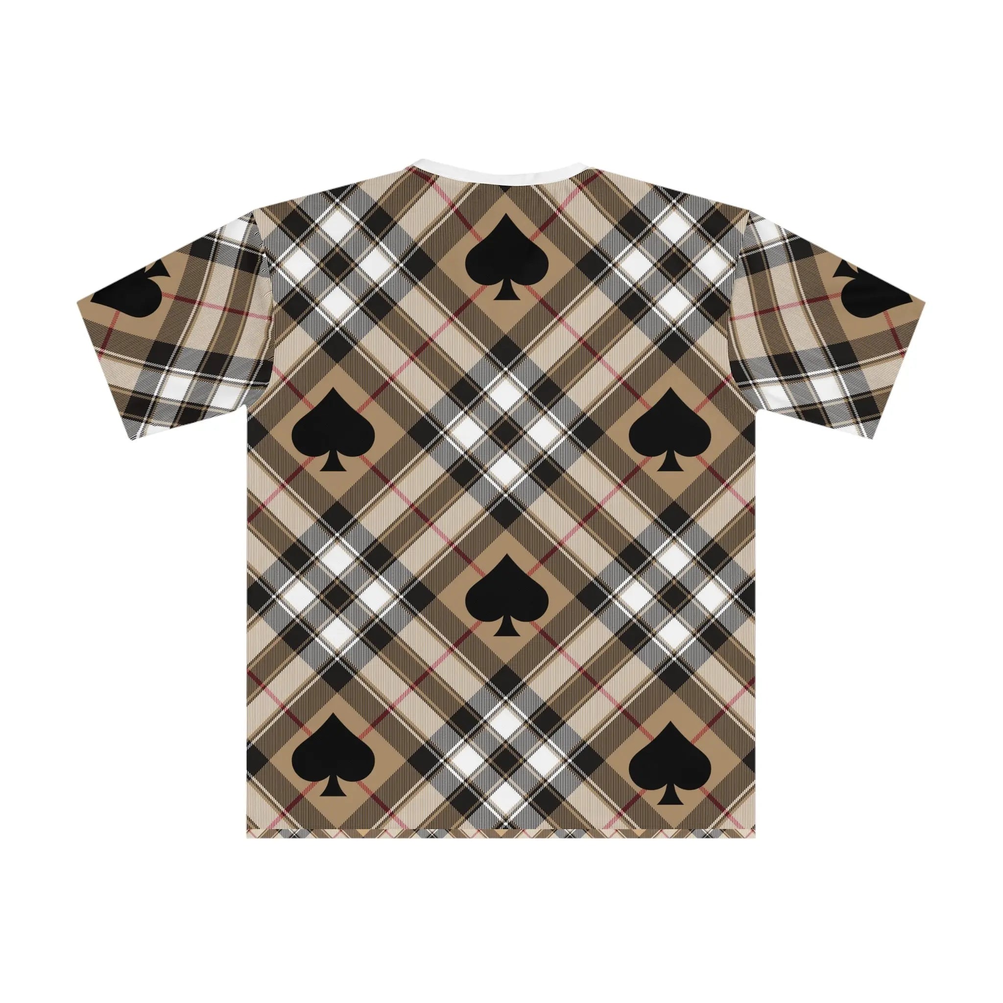  Beau Beige Ace of Spades Men's Loose T-shirt All Over Prints