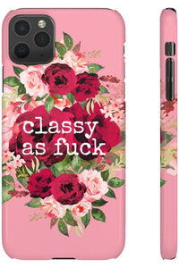 CLASSY AS FUCK (Petal Pink) Pro-Aging Feminist Snap Phone Case