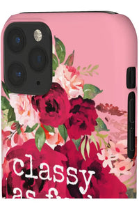 CLASSY AS FUCK (Petal Pink) Pro-Aging Feminist Snap Phone Case