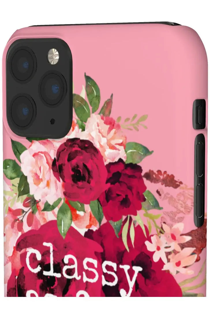 CLASSY AS FUCK (Petal Pink) Pro-Aging Feminist Snap Phone Case