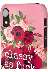 CLASSY AS FUCK (Petal Pink) Pro-Aging Feminist Snap Phone Case