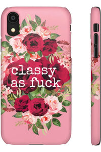 CLASSY AS FUCK (Petal Pink) Pro-Aging Feminist Snap Phone Case