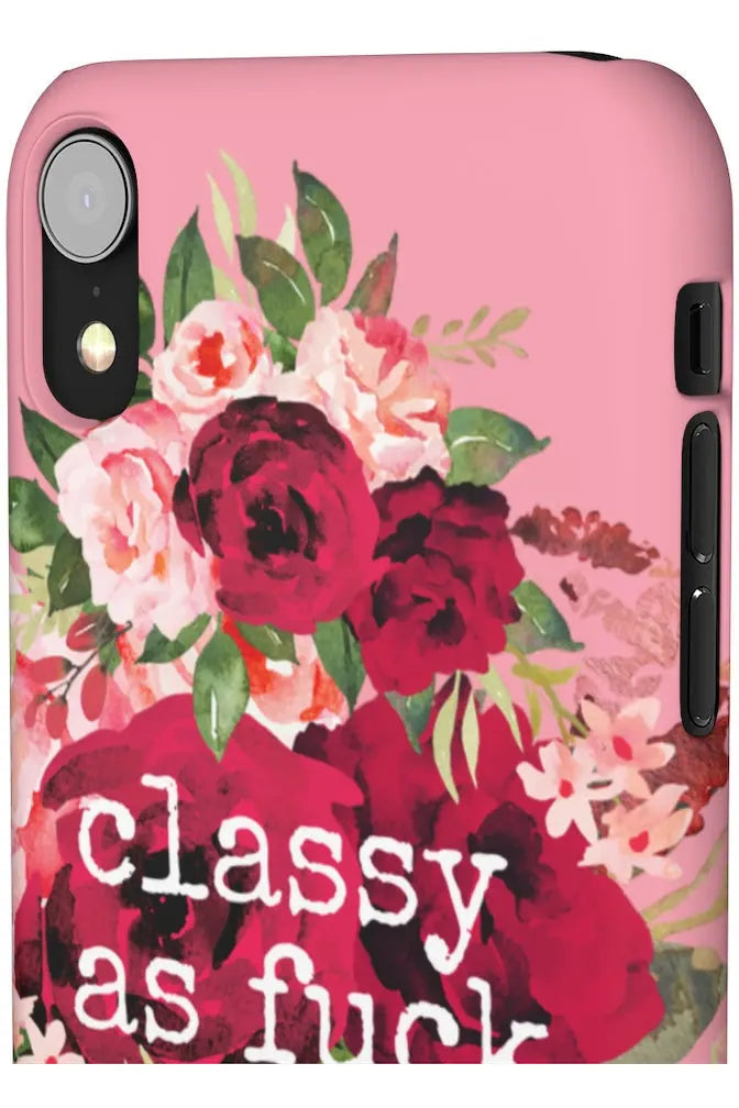 CLASSY AS FUCK (Petal Pink) Pro-Aging Feminist Snap Phone Case