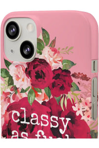 CLASSY AS FUCK (Petal Pink) Pro-Aging Feminist Snap Phone Case