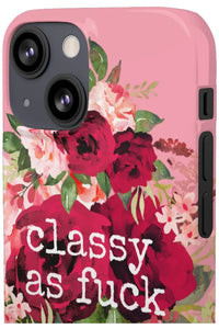 CLASSY AS FUCK (Petal Pink) Pro-Aging Feminist Snap Phone Case