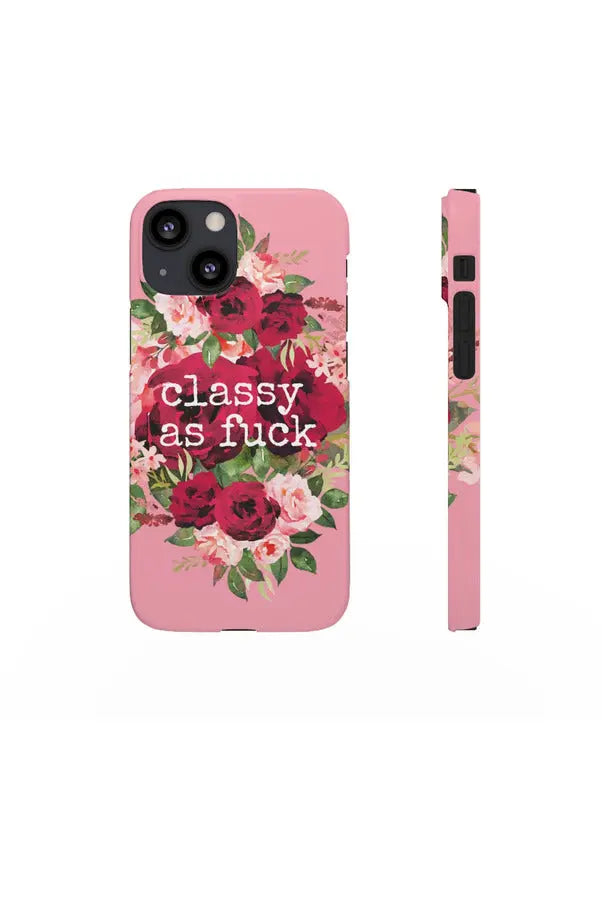 CLASSY AS FUCK (Petal Pink) Pro-Aging Feminist Snap Phone Case