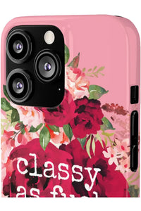 CLASSY AS FUCK (Petal Pink) Pro-Aging Feminist Snap Phone Case