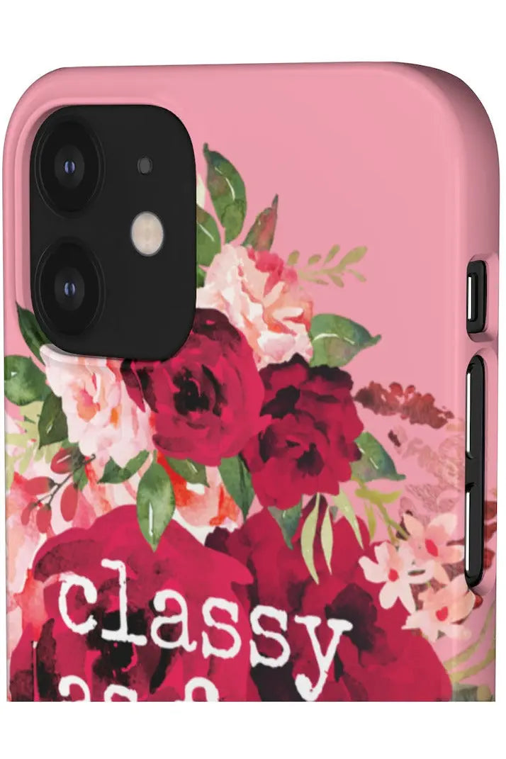 CLASSY AS FUCK (Petal Pink) Pro-Aging Feminist Snap Phone Case