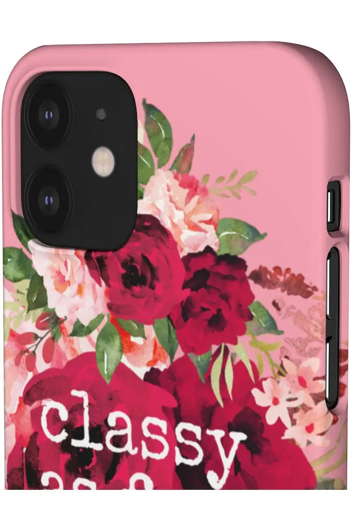 CLASSY AS FUCK (Petal Pink) Pro-Aging Feminist Snap Phone Case