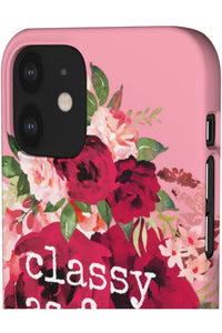 CLASSY AS FUCK (Petal Pink) Pro-Aging Feminist Snap Phone Case