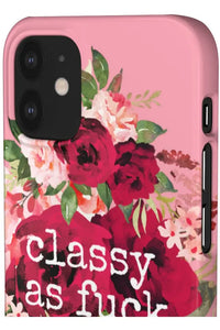 CLASSY AS FUCK (Petal Pink) Pro-Aging Feminist Snap Phone Case