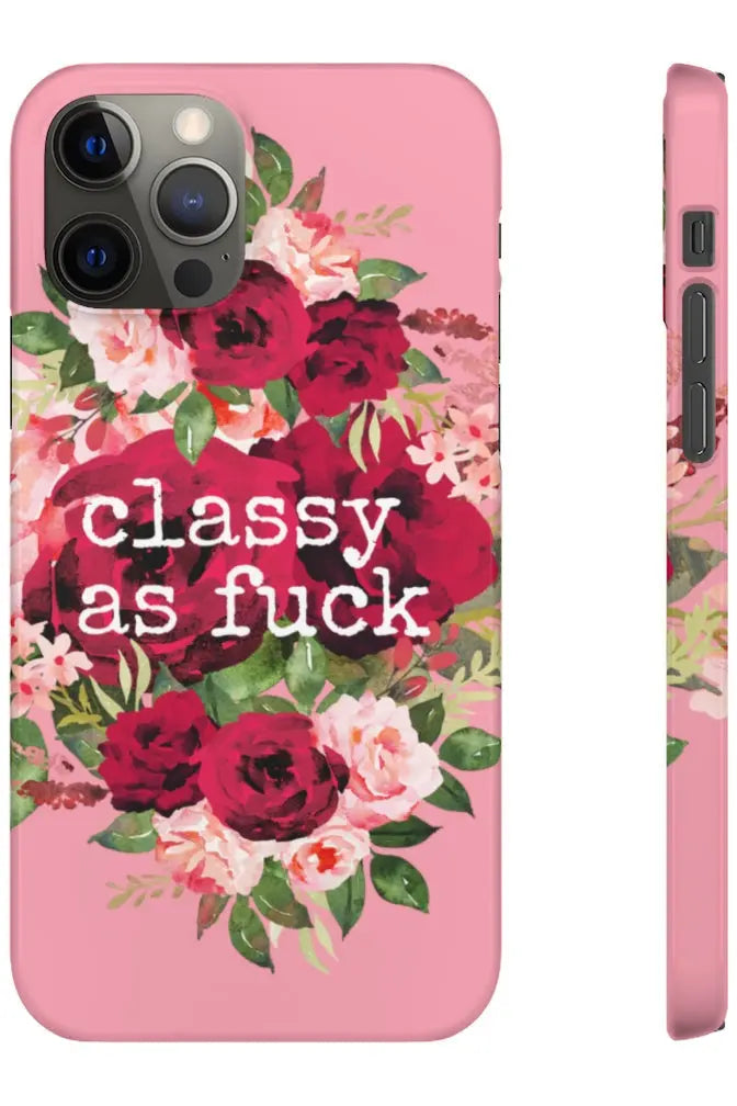 CLASSY AS FUCK (Petal Pink) Pro-Aging Feminist Snap Phone Case