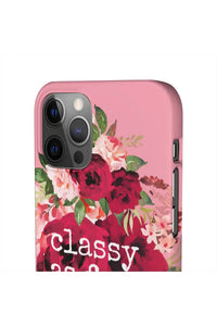 CLASSY AS FUCK (Petal Pink) Pro-Aging Feminist Snap Phone Case