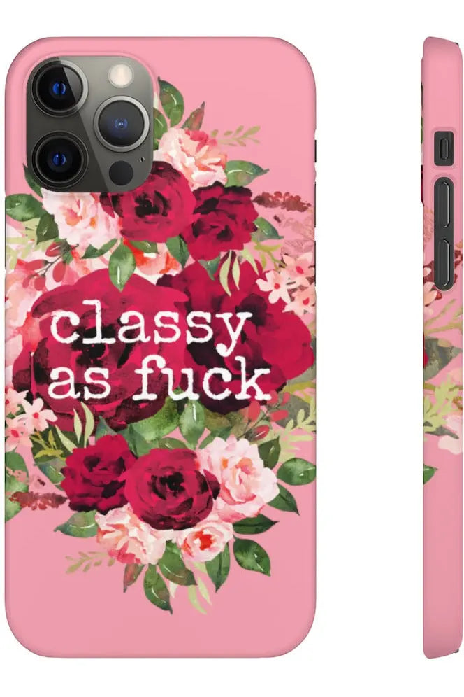 CLASSY AS FUCK (Petal Pink) Pro-Aging Feminist Snap Phone Case