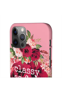 CLASSY AS FUCK (Petal Pink) Pro-Aging Feminist Snap Phone Case