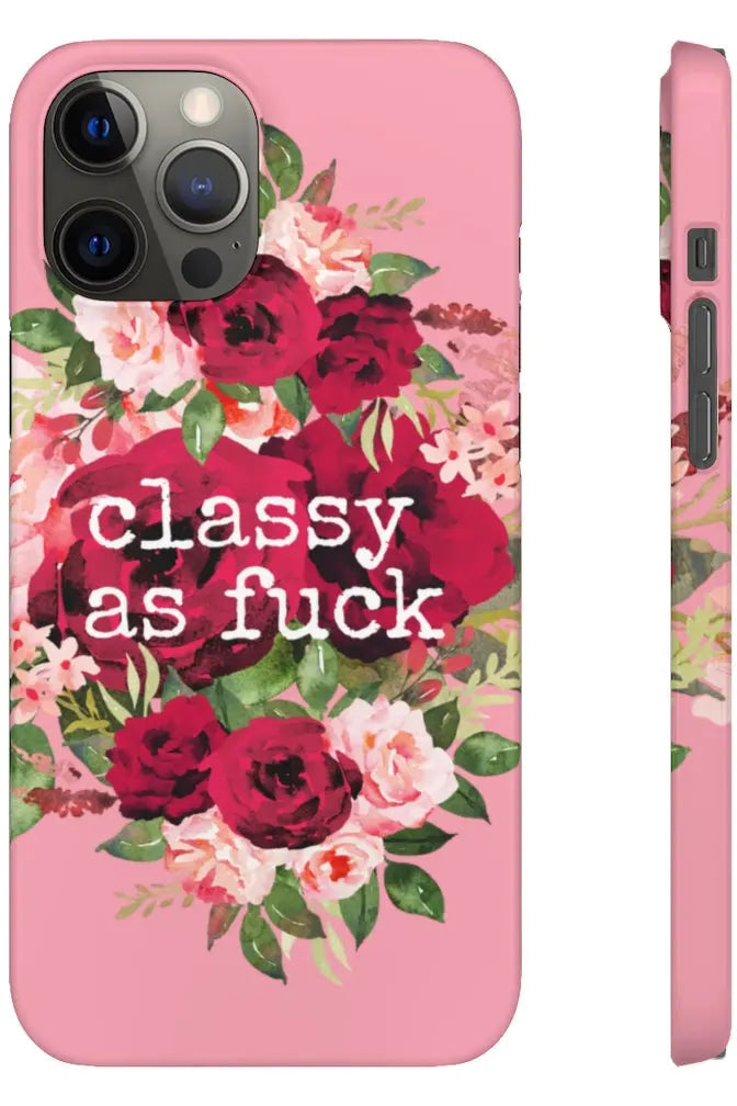 CLASSY AS FUCK (Petal Pink) Pro-Aging Feminist Snap Phone Case