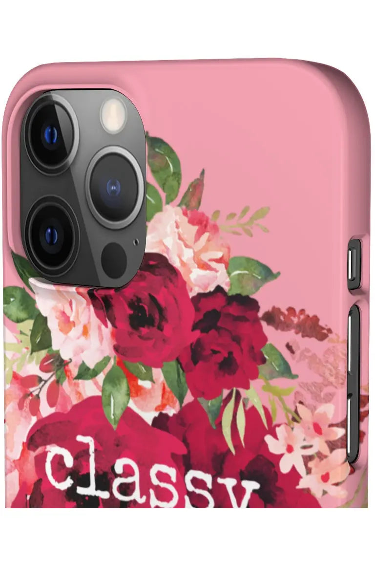 CLASSY AS FUCK (Petal Pink) Pro-Aging Feminist Snap Phone Case