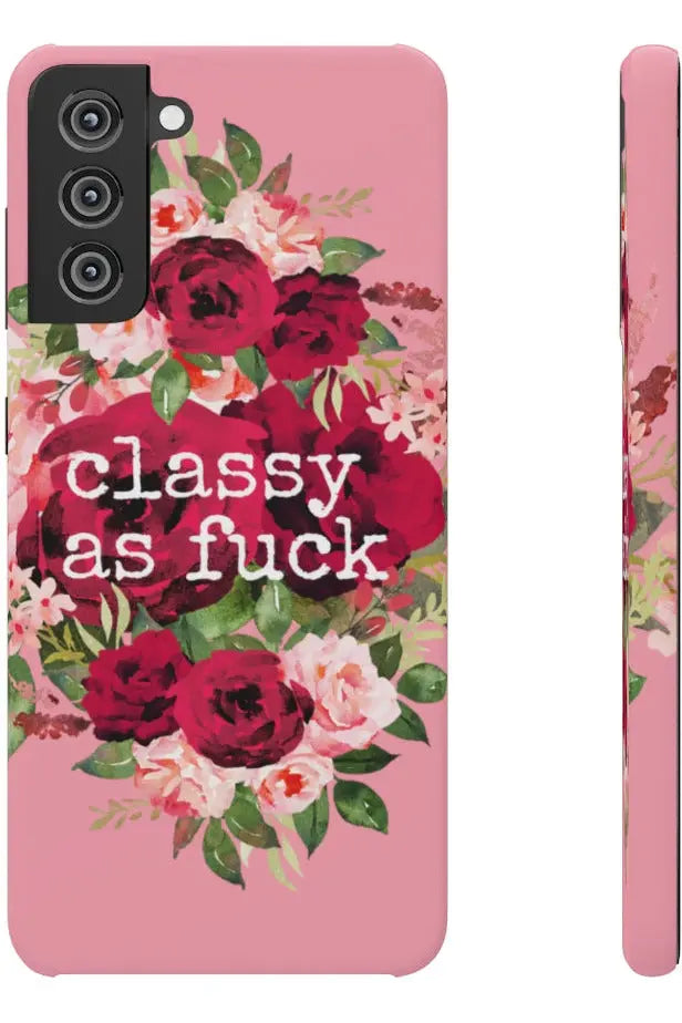 CLASSY AS FUCK (Petal Pink) Pro-Aging Feminist Snap Phone Case