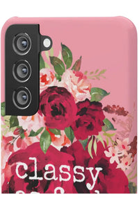 CLASSY AS FUCK (Petal Pink) Pro-Aging Feminist Snap Phone Case