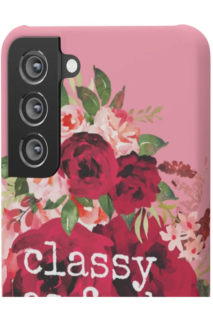 CLASSY AS FUCK (Petal Pink) Pro-Aging Feminist Snap Phone Case