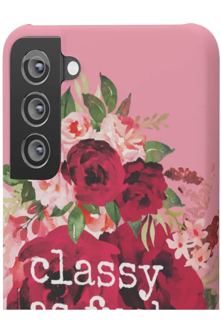 CLASSY AS FUCK (Petal Pink) Pro-Aging Feminist Snap Phone Case