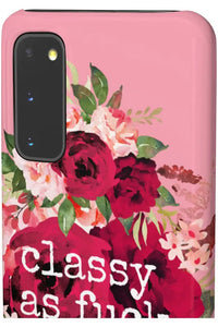 CLASSY AS FUCK (Petal Pink) Pro-Aging Feminist Snap Phone Case