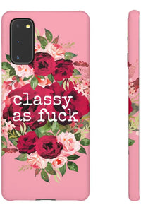 CLASSY AS FUCK (Petal Pink) Pro-Aging Feminist Snap Phone Case