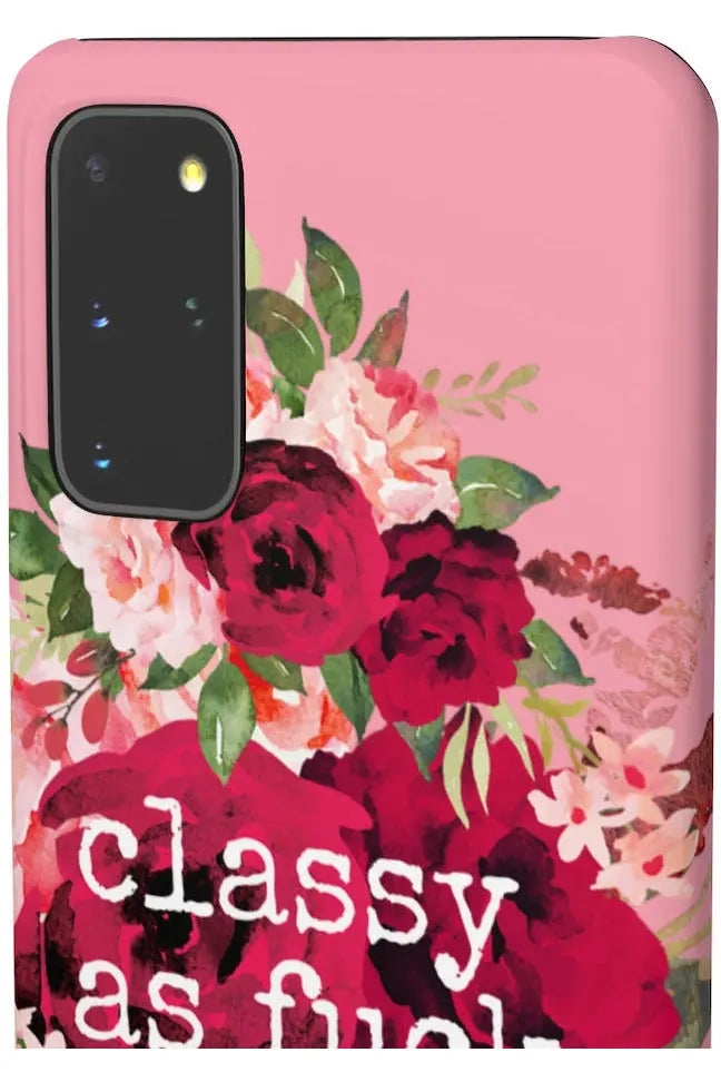 CLASSY AS FUCK (Petal Pink) Pro-Aging Feminist Snap Phone Case