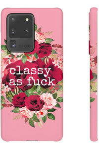 CLASSY AS FUCK (Petal Pink) Pro-Aging Feminist Snap Phone Case