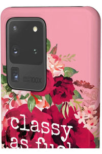 CLASSY AS FUCK (Petal Pink) Pro-Aging Feminist Snap Phone Case