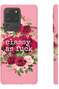 CLASSY AS FUCK (Petal Pink) Pro-Aging Feminist Snap Phone Case