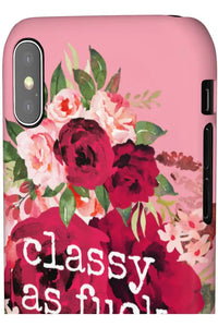 CLASSY AS FUCK (Petal Pink) Pro-Aging Feminist Snap Phone Case