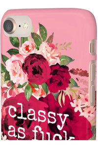 CLASSY AS FUCK (Petal Pink) Pro-Aging Feminist Snap Phone Case