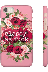 CLASSY AS FUCK (Petal Pink) Pro-Aging Feminist Snap Phone Case