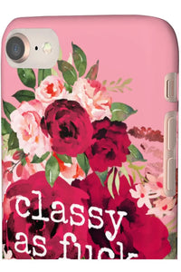 CLASSY AS FUCK (Petal Pink) Pro-Aging Feminist Snap Phone Case