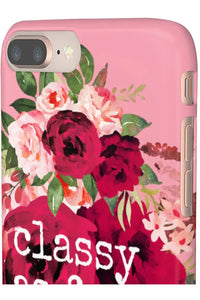 CLASSY AS FUCK (Petal Pink) Pro-Aging Feminist Snap Phone Case