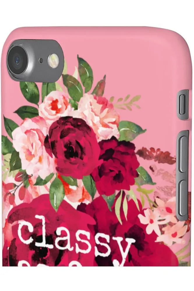 CLASSY AS FUCK (Petal Pink) Pro-Aging Feminist Snap Phone Case