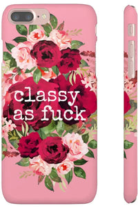 CLASSY AS FUCK (Petal Pink) Pro-Aging Feminist Snap Phone Case