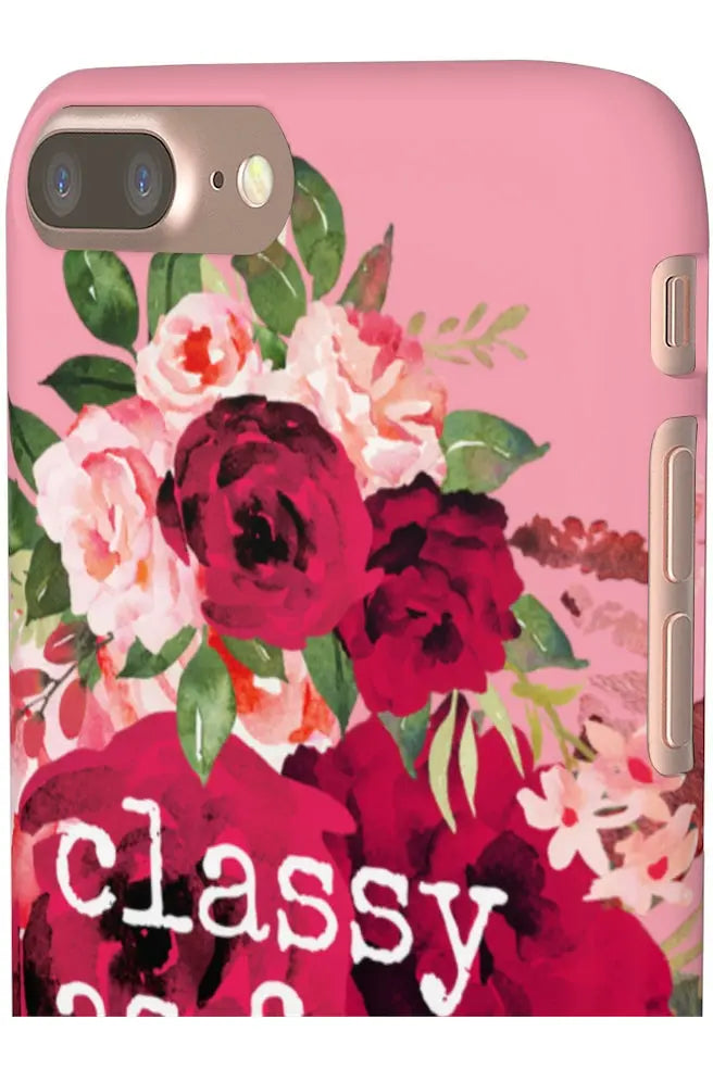 CLASSY AS FUCK (Petal Pink) Pro-Aging Feminist Snap Phone Case