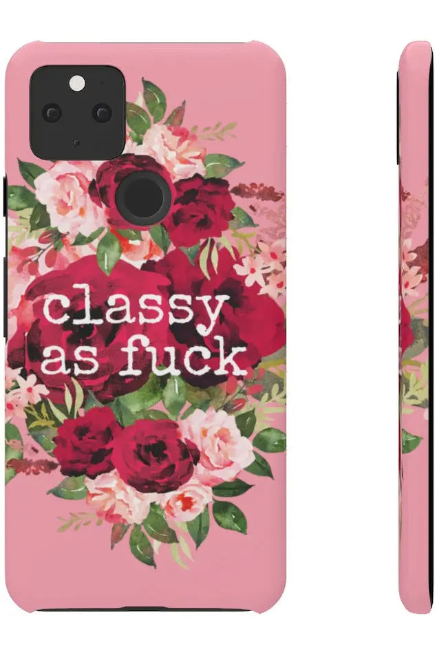 CLASSY AS FUCK (Petal Pink) Pro-Aging Feminist Snap Phone Case