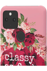 CLASSY AS FUCK (Petal Pink) Pro-Aging Feminist Snap Phone Case