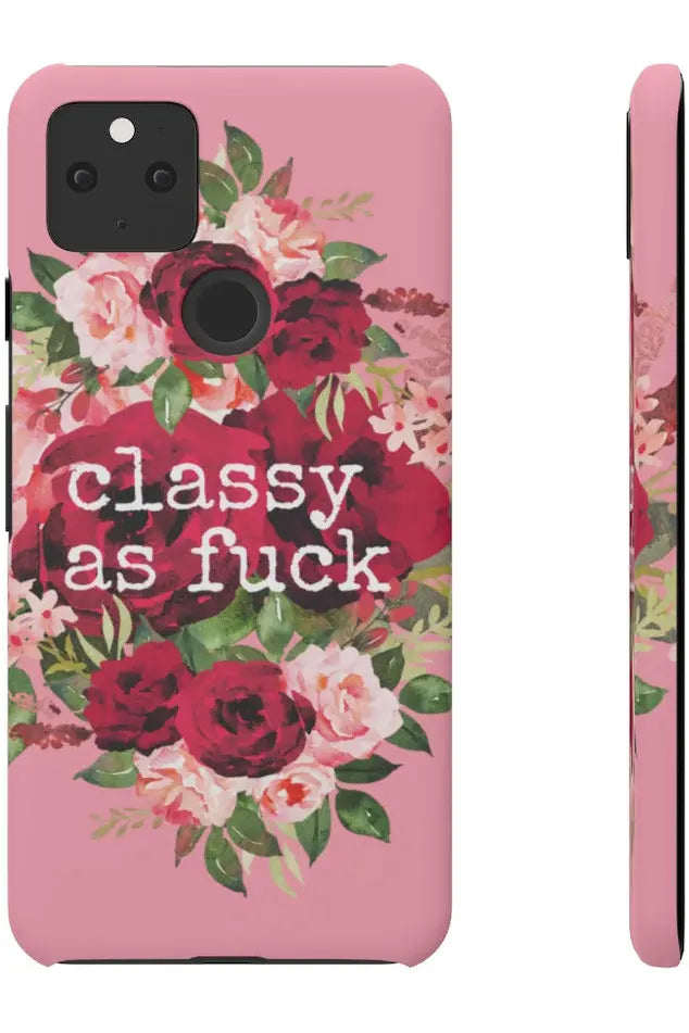 CLASSY AS FUCK (Petal Pink) Pro-Aging Feminist Snap Phone Case