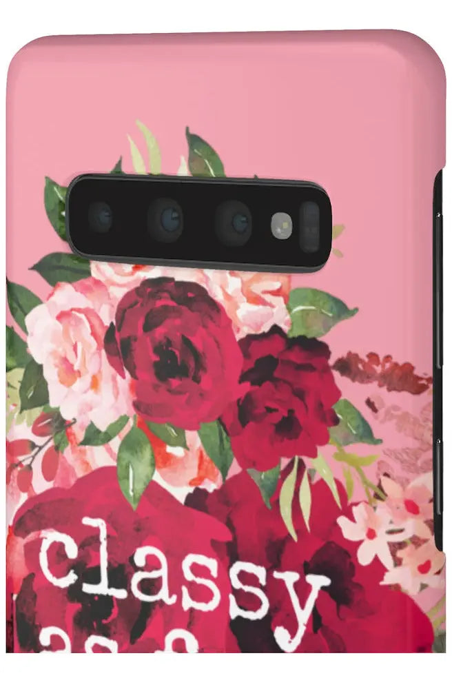 CLASSY AS FUCK (Petal Pink) Pro-Aging Feminist Snap Phone Case