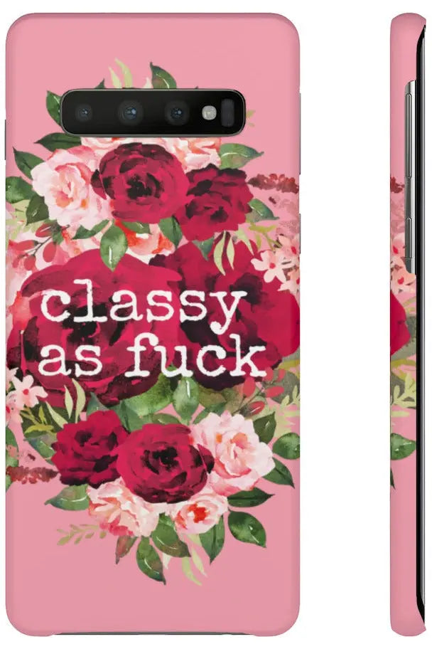 CLASSY AS FUCK (Petal Pink) Pro-Aging Feminist Snap Phone Case