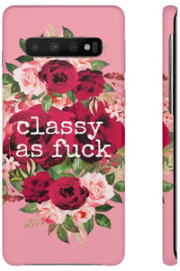 CLASSY AS FUCK (Petal Pink) Pro-Aging Feminist Snap Phone Case