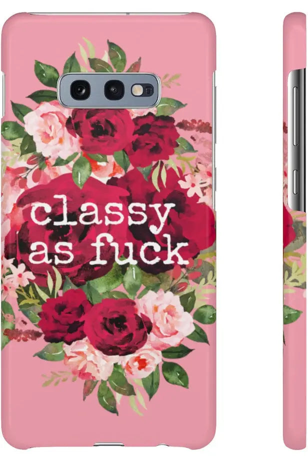 CLASSY AS FUCK (Petal Pink) Pro-Aging Feminist Snap Phone Case